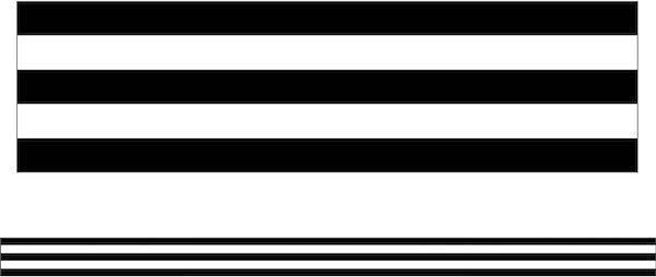 Black and White Borders Industrial Chic