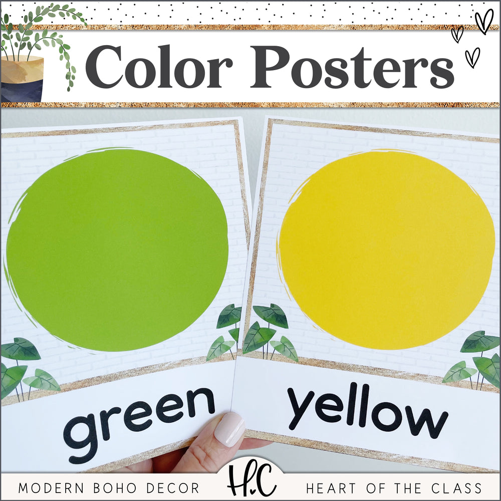 Modern Boho Color Posters