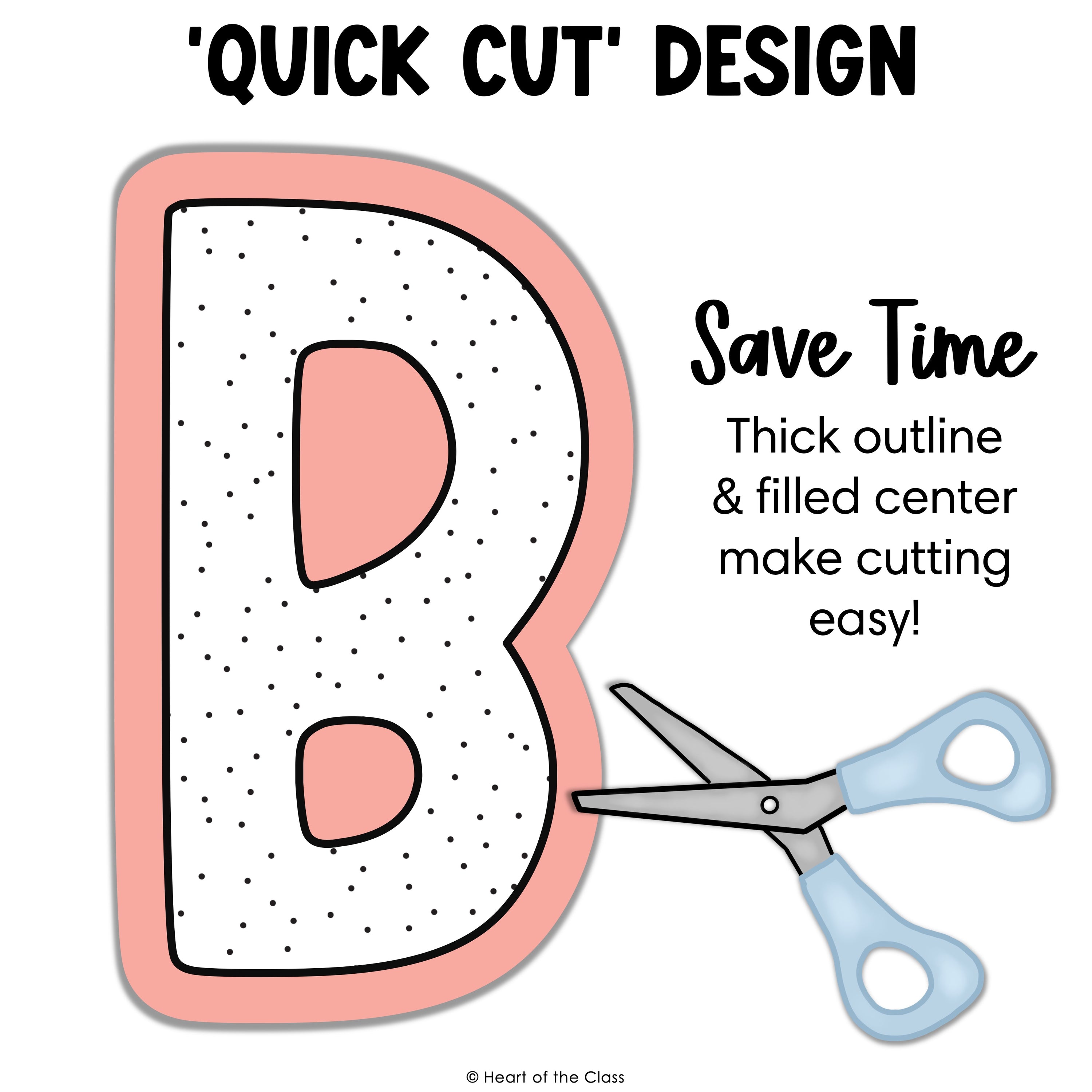 Quick Cut Classroom Bulletin Board Letters in Boho Rainbow Classroom Decor Design