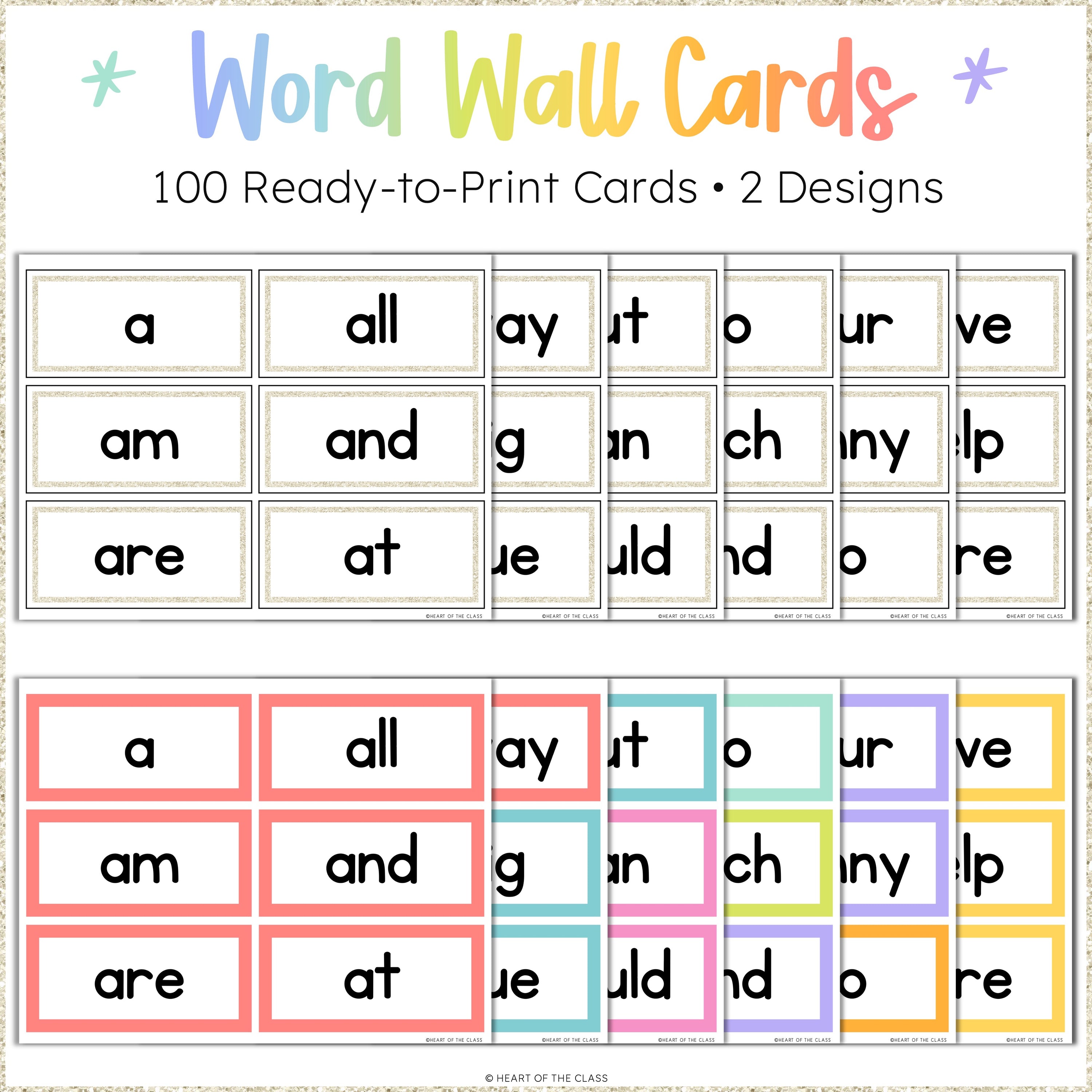 Hello Brights Word Wall