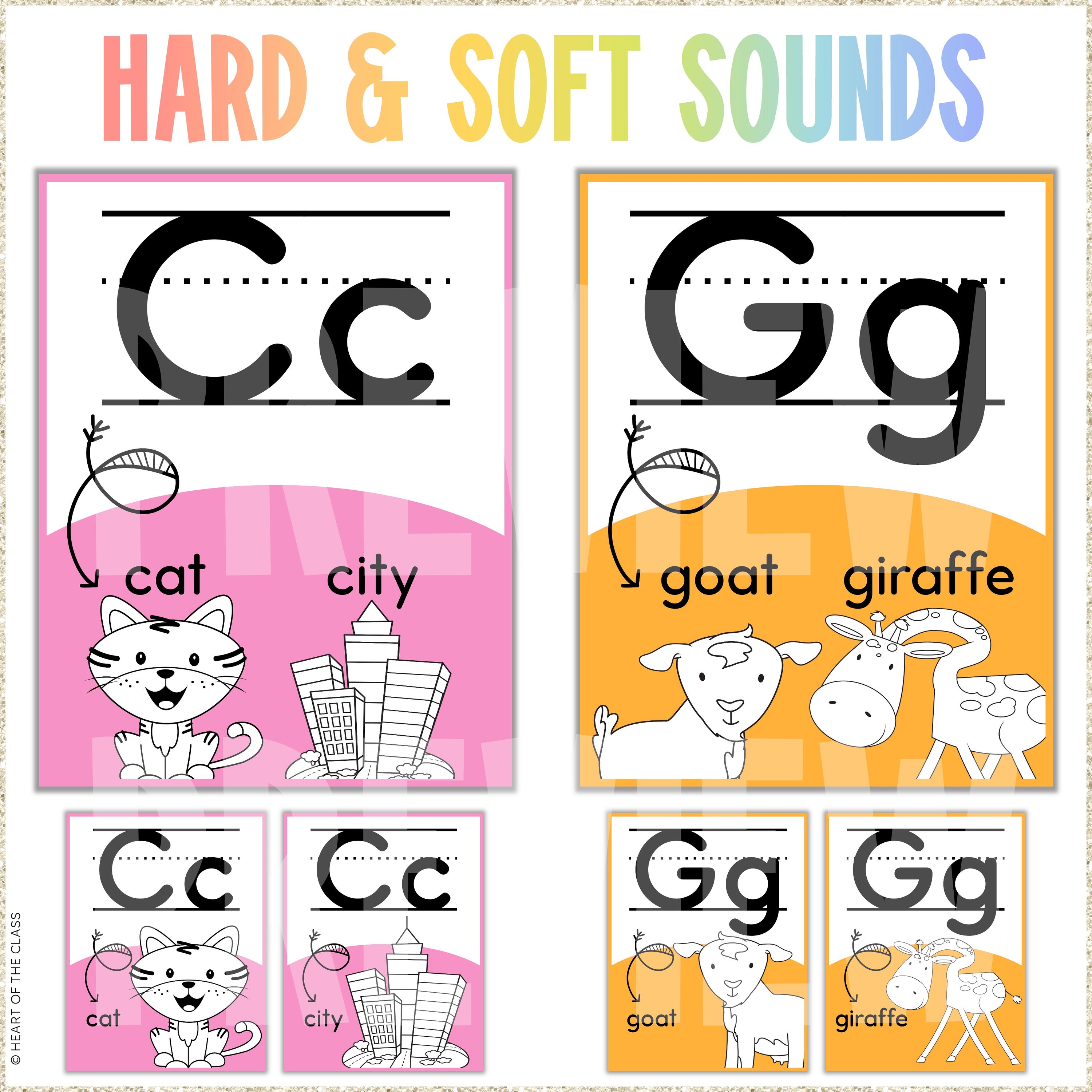 Hello Brights Alphabet Posters