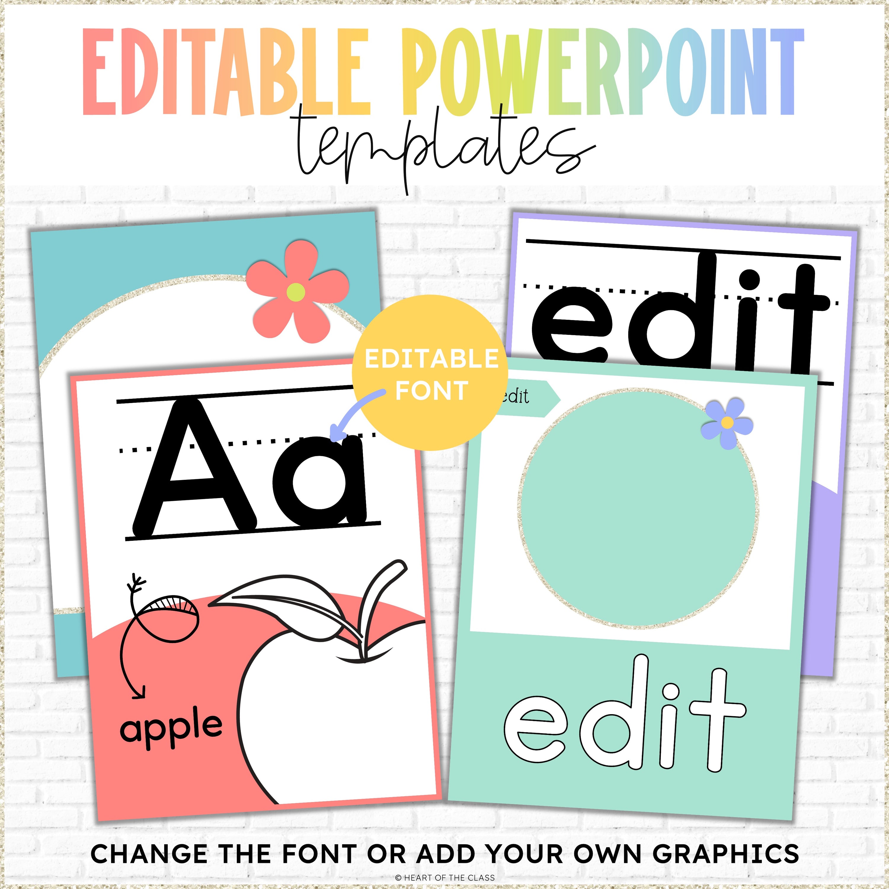 Hello Brights Alphabet Posters
