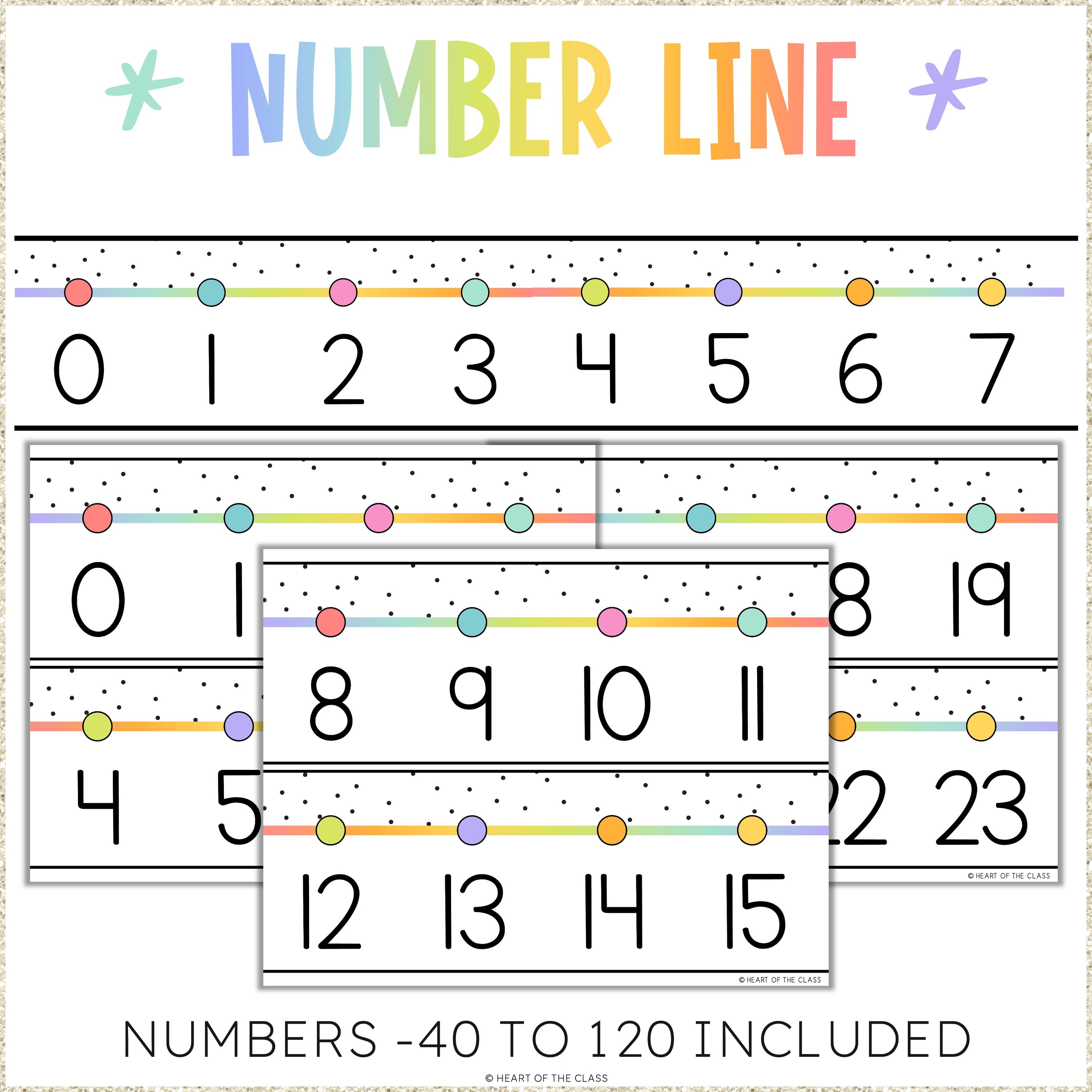 Hello Brights Number Posters