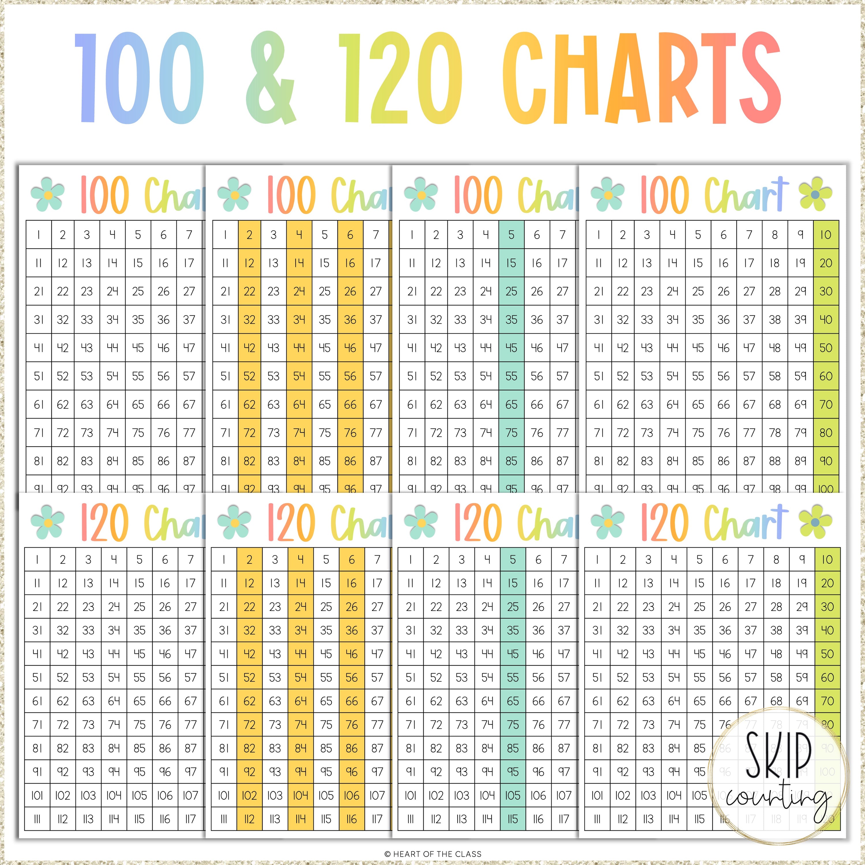Hello Brights Number Posters