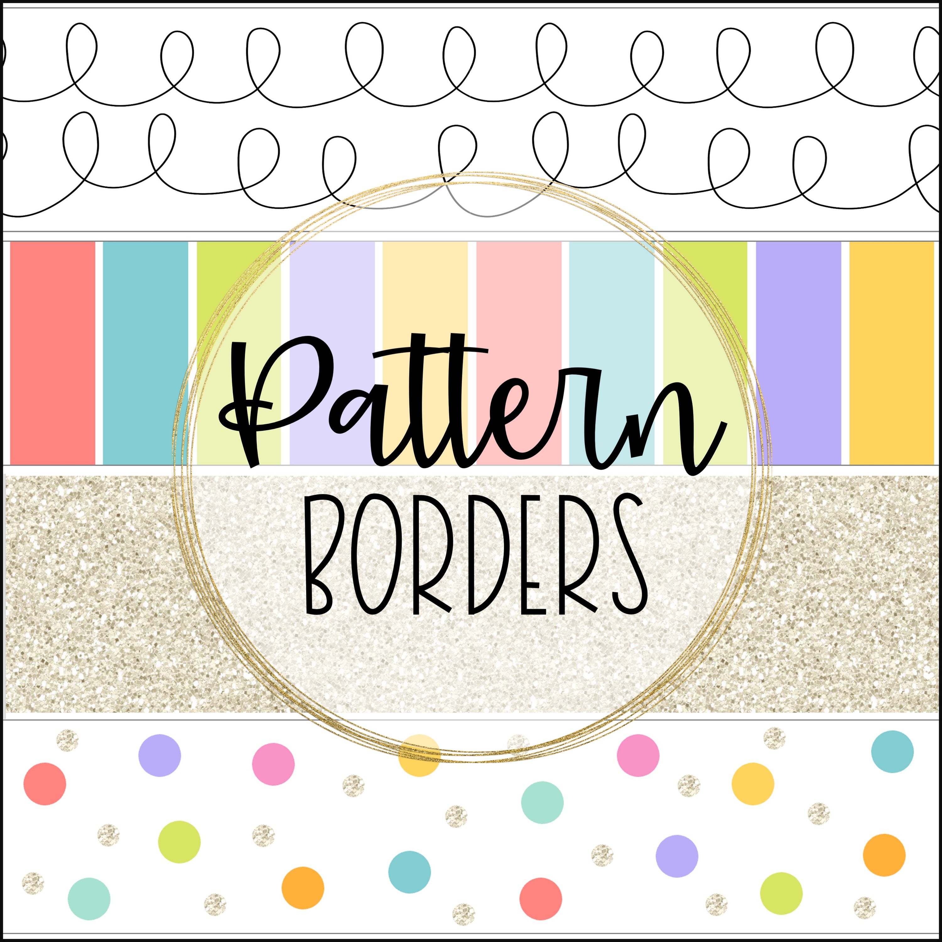 Hello Brights Printable Classroom Borders