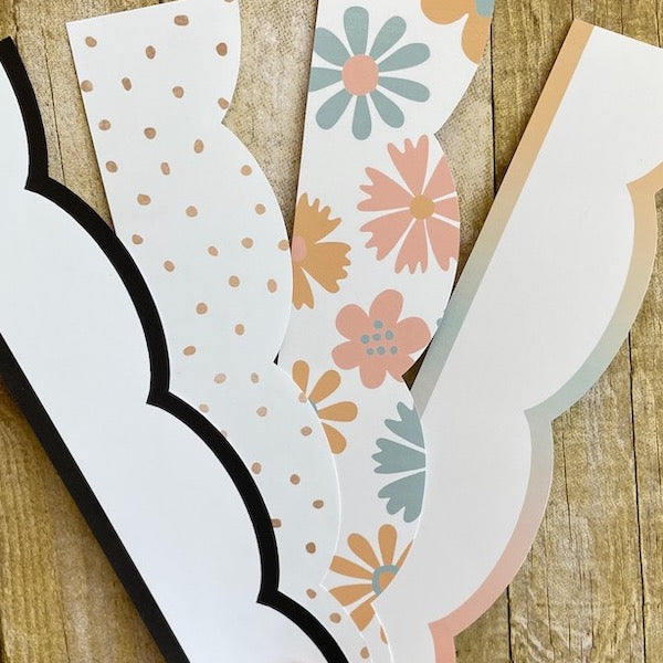 Printable Classroom Borders Scalloped