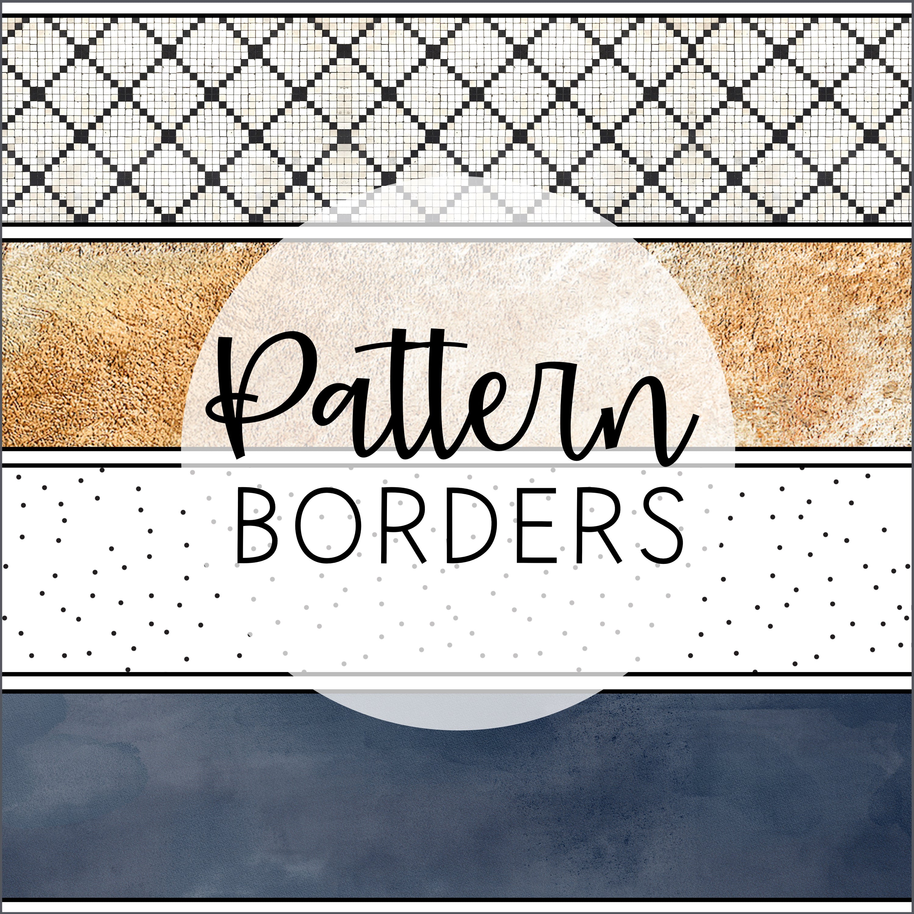 Modern Boho Printable Borders