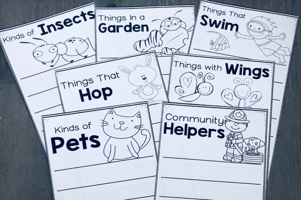 List Writing Prompts for Kindergarten and First Grade