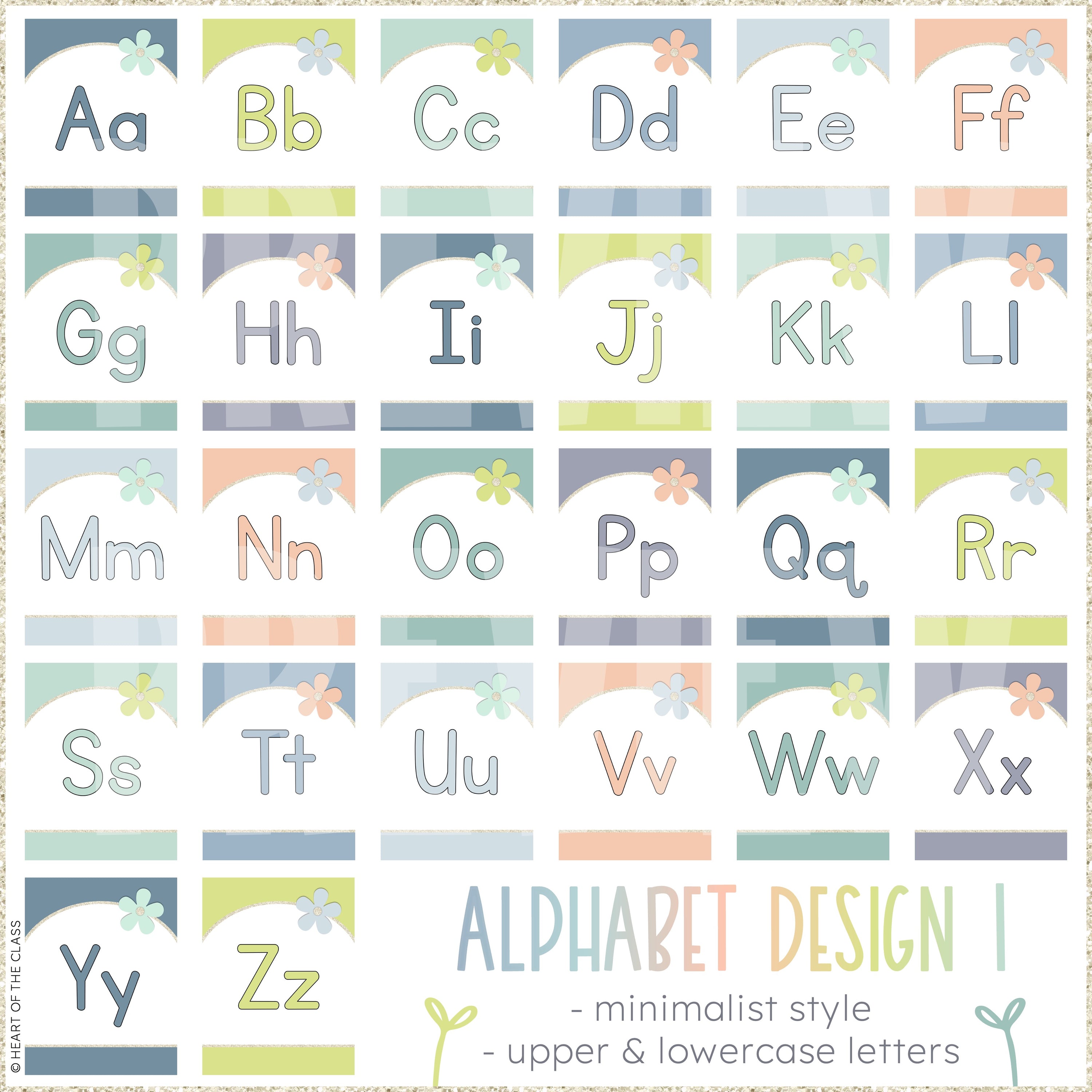 Hello Calm Alphabet Posters