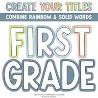 Printable Bulletin Board Letter Display for First Grade