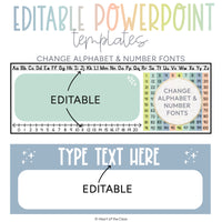 Classroom Desk Tags with Editable Alphabet Font