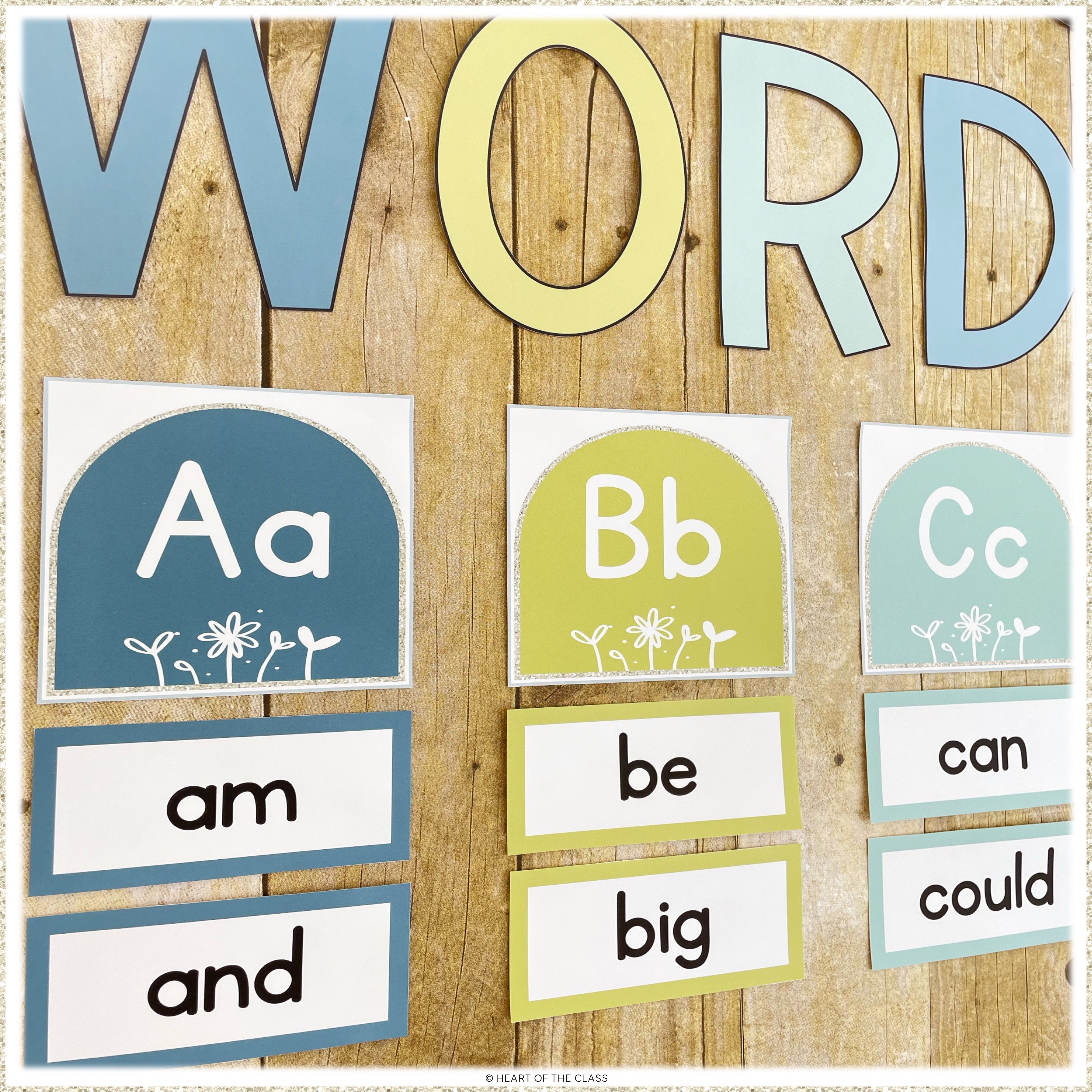 激レア＊クラスルームポスターカードWord wall words Hello Calm Classroom Word Wall – Heart of the Class