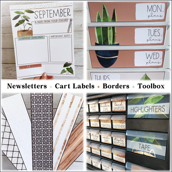 Modern Boho Classroom Decor BUNDLE – Heart of the Class
