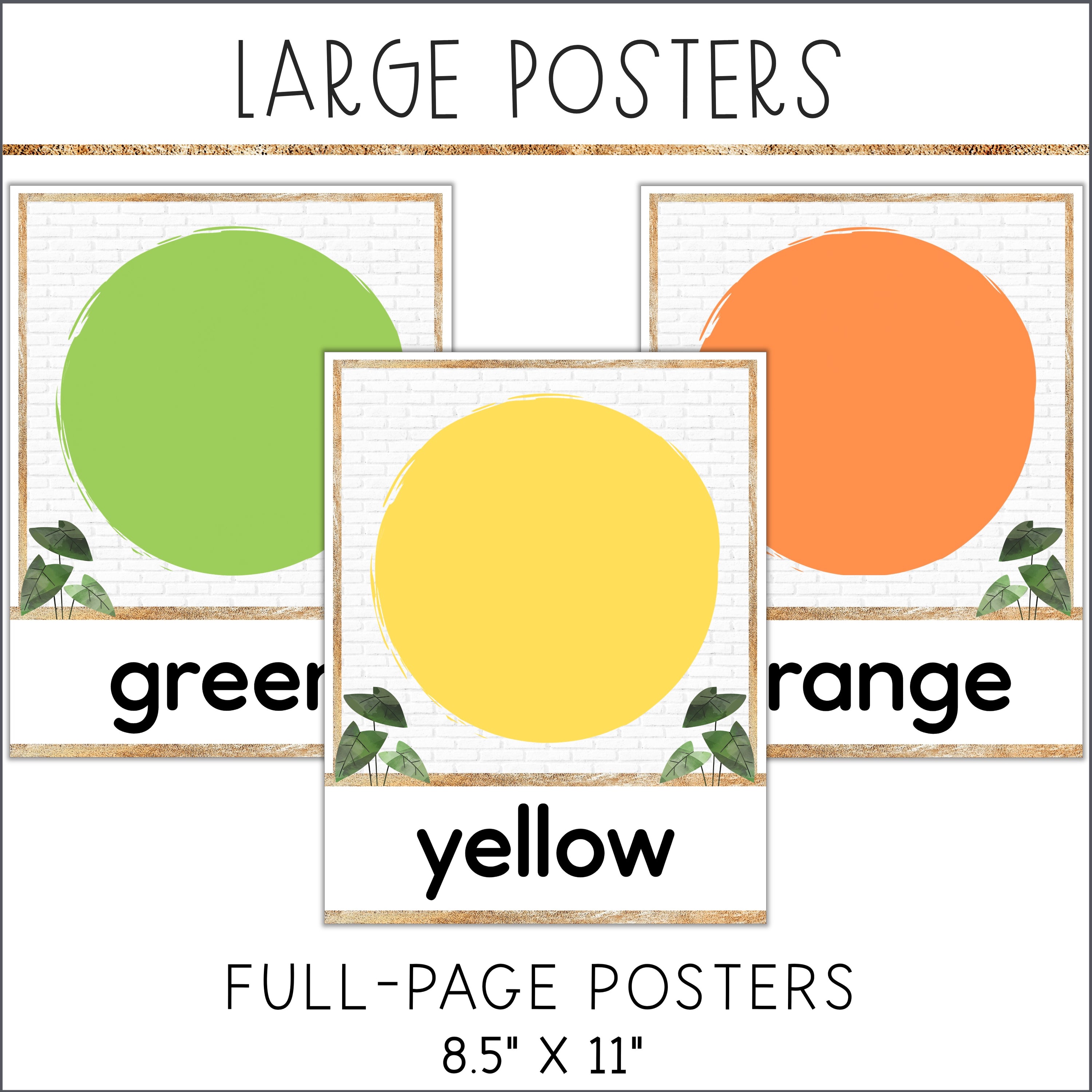 Modern Boho Color Posters