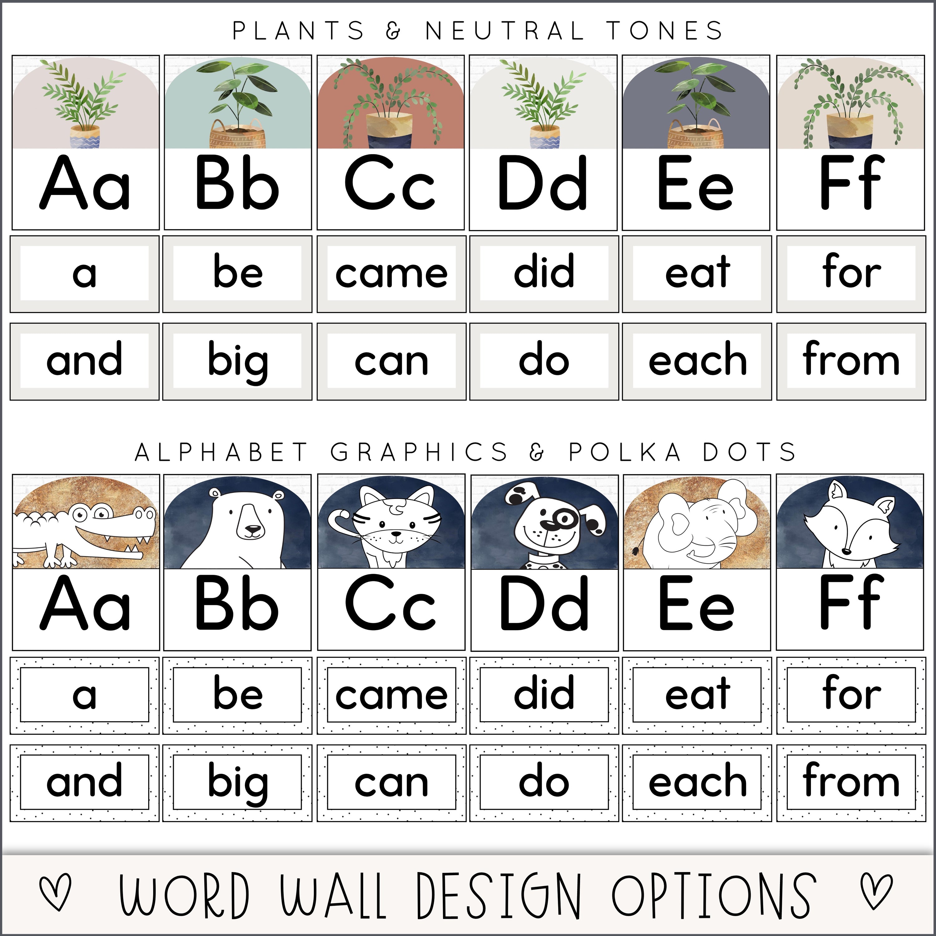 Modern Boho Classroom Word Wall