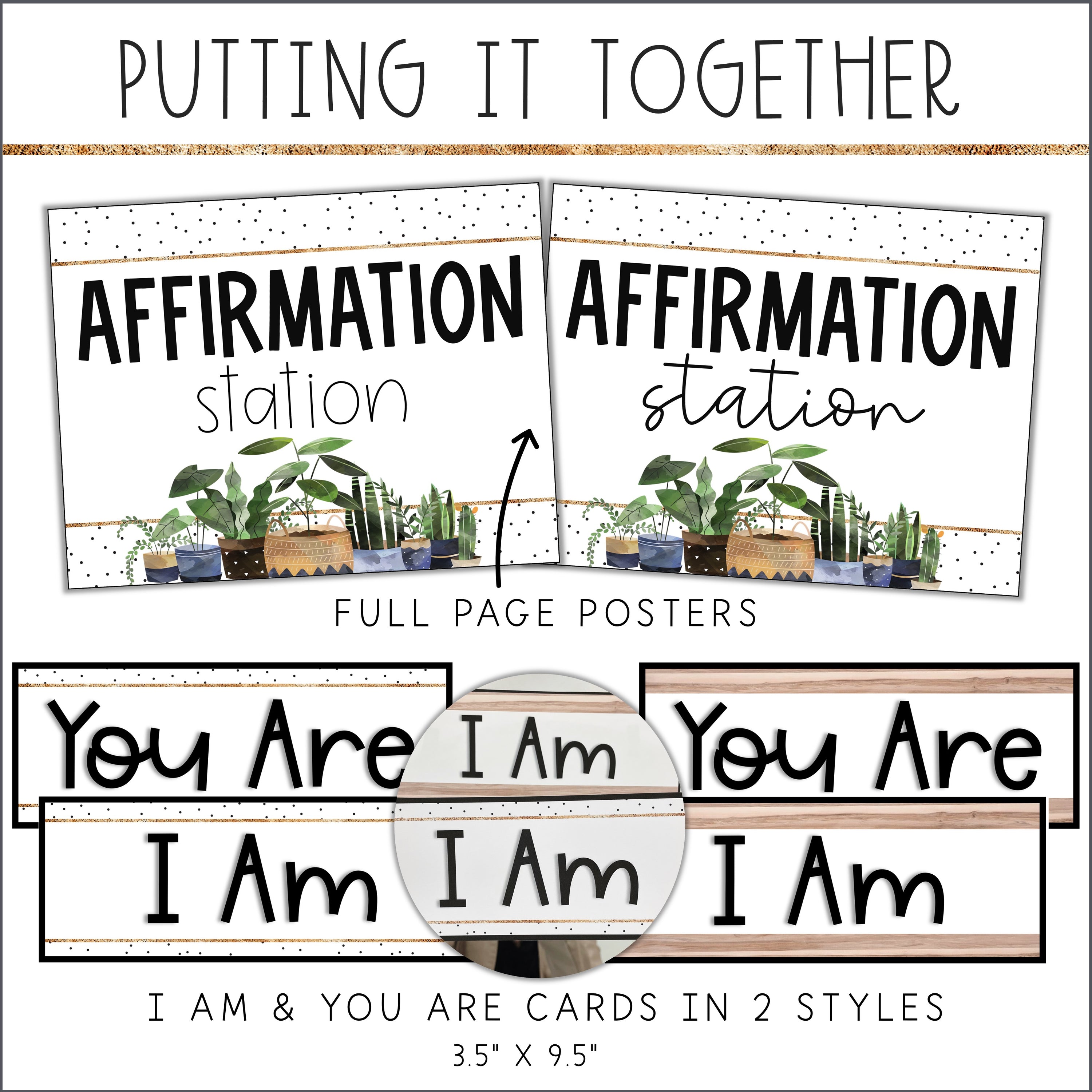 Modern Boho Affirmation Station